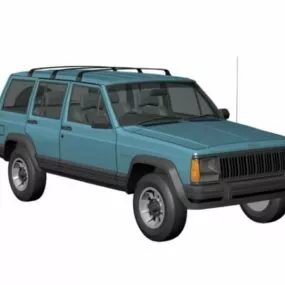 Jeep Cherokee Xj 4-door Suv 3d model
