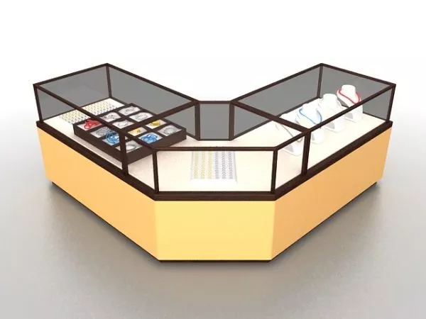Jewelry Counter Display Cases 3d model Jewelry Counter Display Cases 3d model