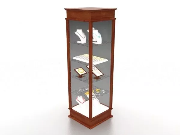 Jewelry Tower Display Case 3d model Jewelry Tower Display Case 3d model