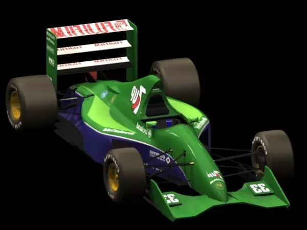Jordan 191 Formula One Car 3d model Jordan 191 Formula One Car 3d model