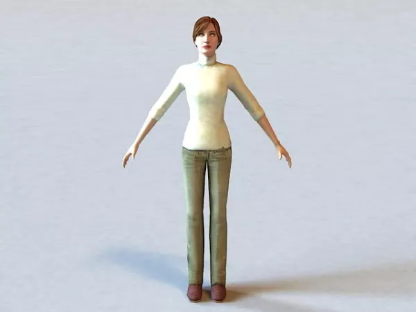 Judith Mossman Half-life Character 3d model Judith Mossman Half-life Character 3d model