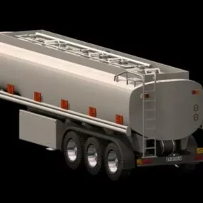 Jumbo Tube Trailer 3d model