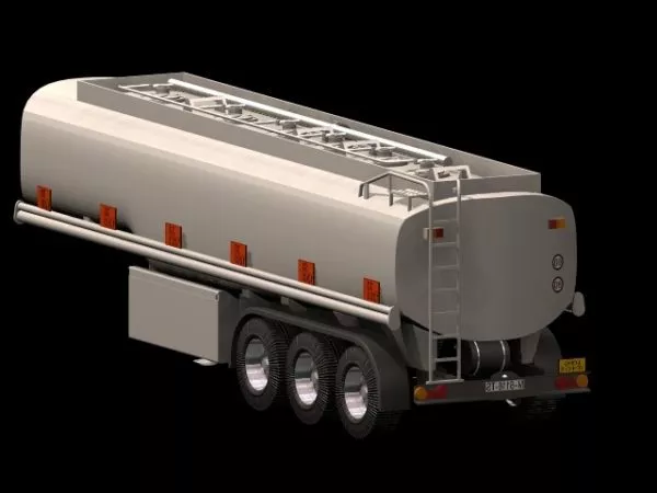 Old Camping Trailer 3d model