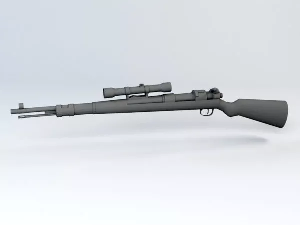 K98k Rifle 3d model K98k Rifle 3d model