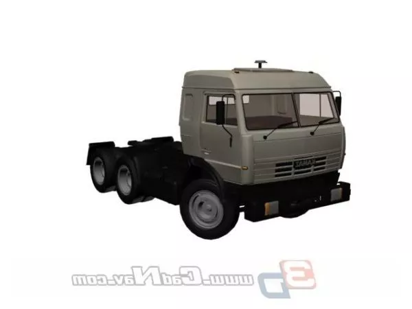 Small Wooden Trailer For Construction 3d model