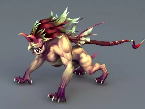 Monster Mythology Creature 3d model Monster Mythology Creature 3d model