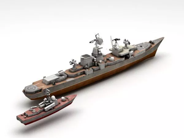 Kara-class Cruiser 3d model Kara-class Cruiser 3d model
