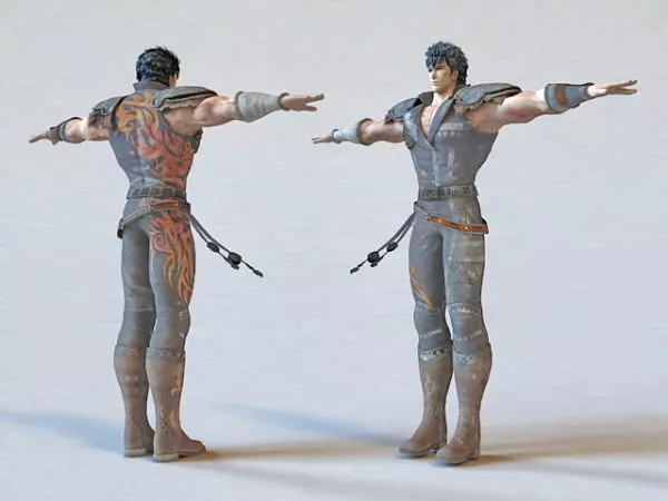 Kenshiro Fist Of The North Star Character 3d model Kenshiro Fist Of The North Star Character 3d model