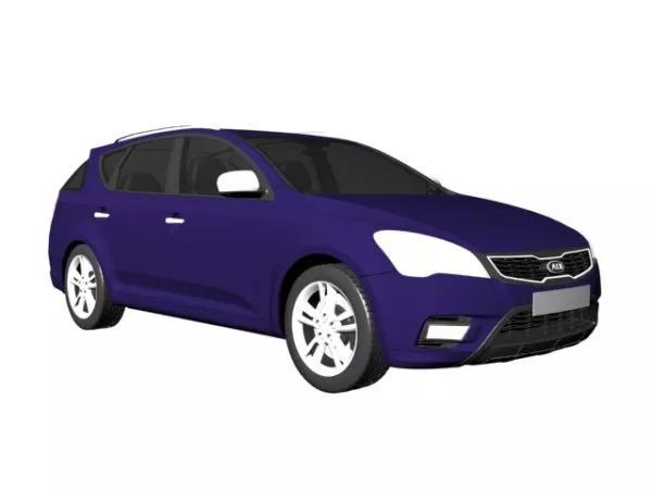 Kia Ceed Compact Car 3d model Kia Ceed Compact Car 3d model