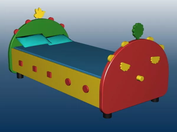 Kids Bed Furniture 3d model Kids Bed Furniture 3d model