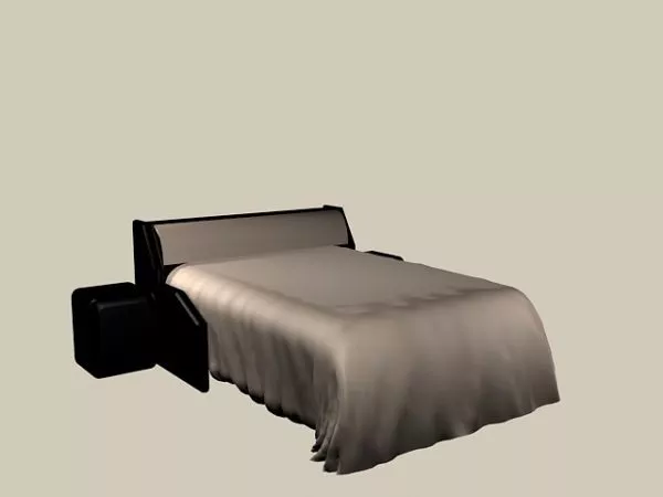 Nightstand Turri With Three Drawers 3d model