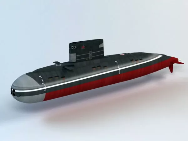 Nuclear Powered Attack Submarine 3d model