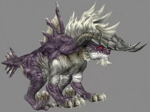 King Behemoth In Final Fantasy Character 3d model King Behemoth In Final Fantasy Character 3d model