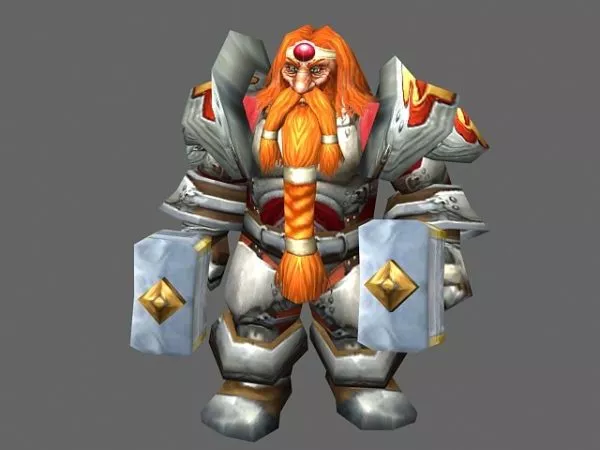 King Magni Bronzebeard – Wow Character 3d model King Magni Bronzebeard – Wow Character 3d model
