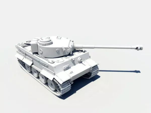 King Tiger Tank 3d model King Tiger Tank 3d model