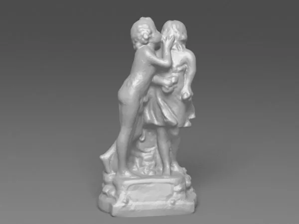 Kissing Lovers Statue 3d model Kissing Lovers Statue 3d model
