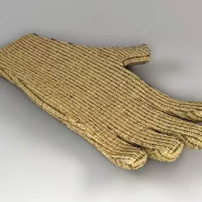 Knitted Glove 3d model