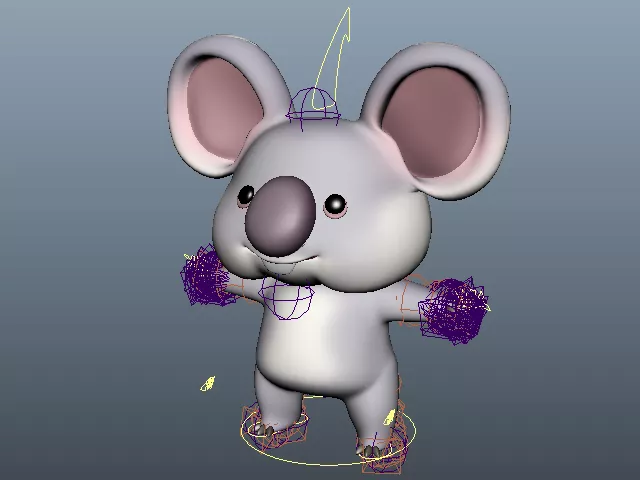 Koala Bear Cartoon Character 3d model Koala Bear Cartoon Character 3d model