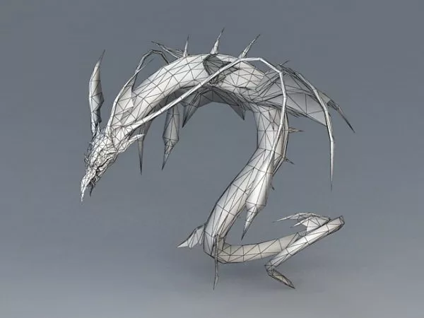 Baby Dragon Character 3d model
