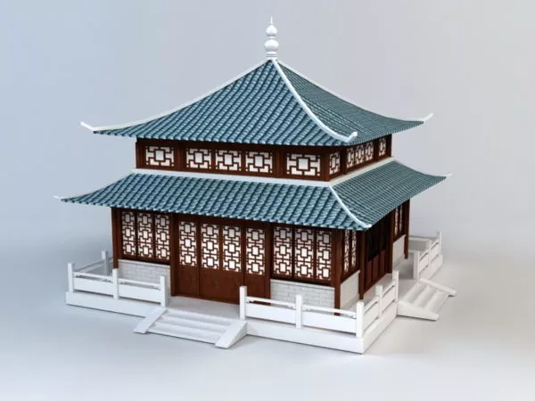 Ancient China Pagoda 3d model