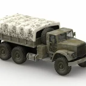 Kraz-255 Off-road Truck 3d model
