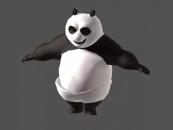 Kung Fu Panda Character 3d model Kung Fu Panda Character 3d model