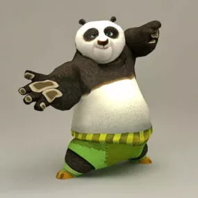 Kung Fu Panda Character Rigged 3d model