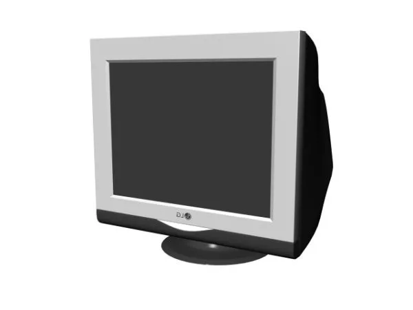 Thick Monitor Pc Lcd Gadget 3d model