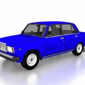 Lada Riva Compact Sedan Car 3d model