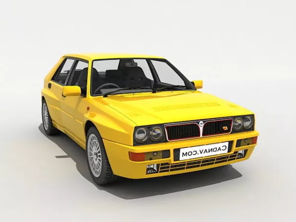 Lancia Delta Hf Integrale 3d model Lancia Delta Hf Integrale 3d model
