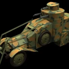 Lancia Iz Armored Car 3d model