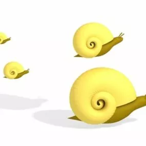 Land Snails Animal 3d model