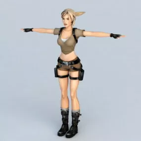 Lara Croft Tomb Raider Game 3d model