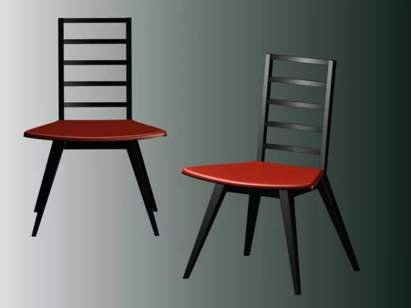 Large Dining Chairs 3d model Large Dining Chairs 3d model