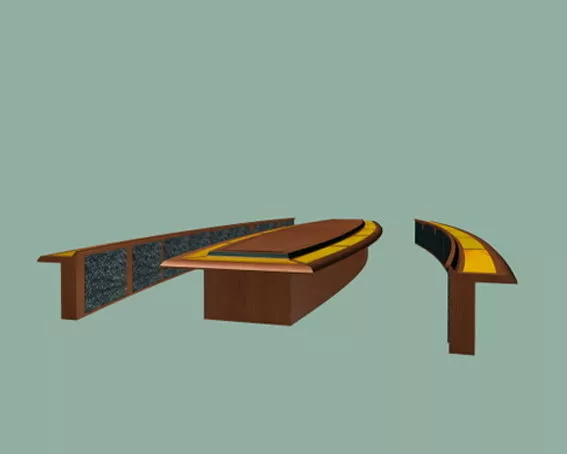 Large Modern Modular Conference Tables 3d model Large Modern Modular Conference Tables 3d model