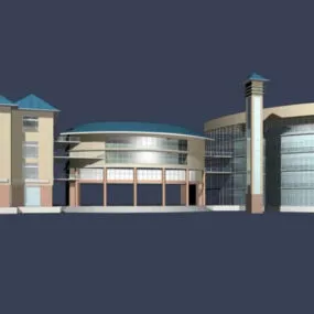 Large Public Building 3d model