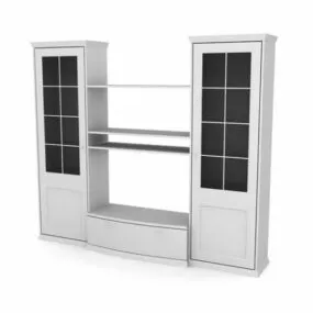 Large Wardrobe Armoire Furniture 3d model
