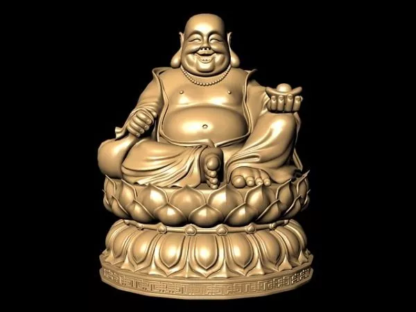 Laughing Buddha Statue 3d model Laughing Buddha Statue 3d model