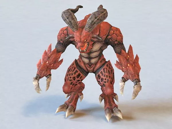 Lava Demon Monster 3d model Lava Demon Monster 3d model