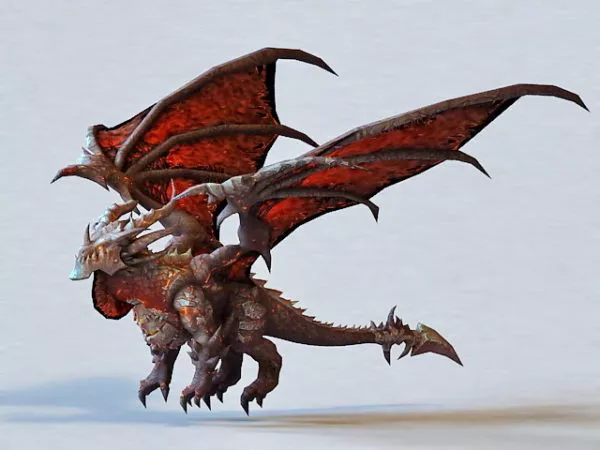 Lava Dragon 3d model Lava Dragon 3d model