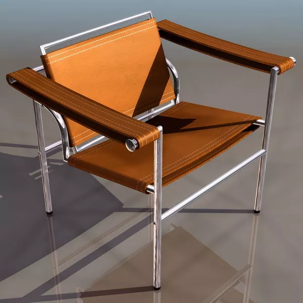 Le Corbusier Cube Shaped Armchair 3d model Le Corbusier Cube Shaped Armchair 3d model