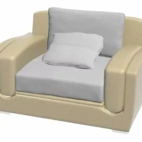 Leather Chesterfield Sofa 3d model