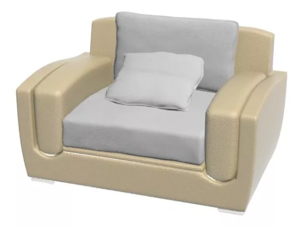 Leather Chesterfield Sofa 3d model Leather Chesterfield Sofa 3d model