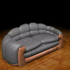Leather Loveseat 3d model