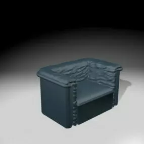 Leather Sofa Chair Design 3d model