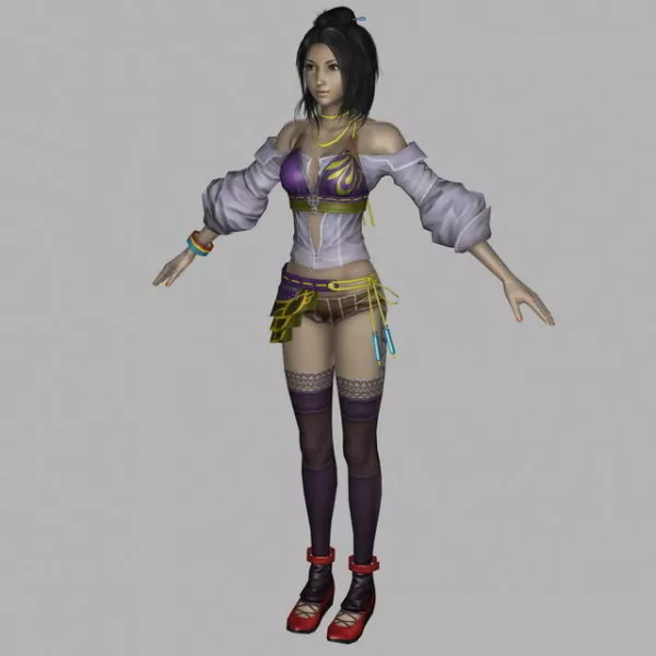 Hot Bikini Girl 3d model