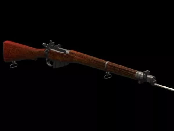 Tactical Rifle With Shells 3d model