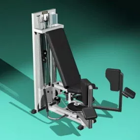 Leg Press Exercise Equipment 3d model