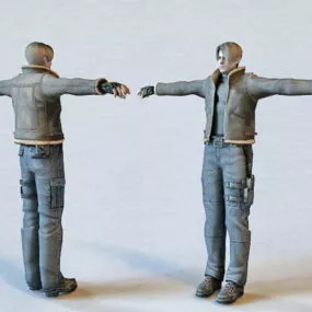 Leon S. Kennedy Resident Evil Character 3d model