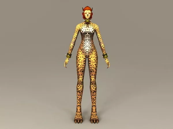 Leopard Woman 3d model Leopard Woman 3d model